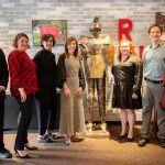 Rutgers Climate Change Education Workshop Organizers with New Jersey First Lady Tammy Murphy. Left to right: Dr. Edward Cohen, Dr. Carrie Ferraro, Dr. Marjorie Kaplan, First Lady Tammy Murphy, Dr. Brielle Kociolek, Dr. James Shope, and Janice McDonell.