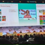 he 10th Plenary of the Intergovernmental Science-Policy Platform on Biodiversity and Ecosystem Services (IPBES) meeting held in Bonn in August 2023. Dr. Pam McElwee (far right) co-chairs the ‘nexus’ assessment on the interactions between biodiversity, water, food, health and climate, and her work with this institution will be part of the “Piloting Equity-driven Nature-based solutions to Biodiversity Loss and Invasive Species” case study used to develop the proposal for Center for Sustainability and Governance in the Anthropocene.