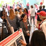 2023 Rutgers Environmental Stewards present the results of their project to their peers during the poster session.