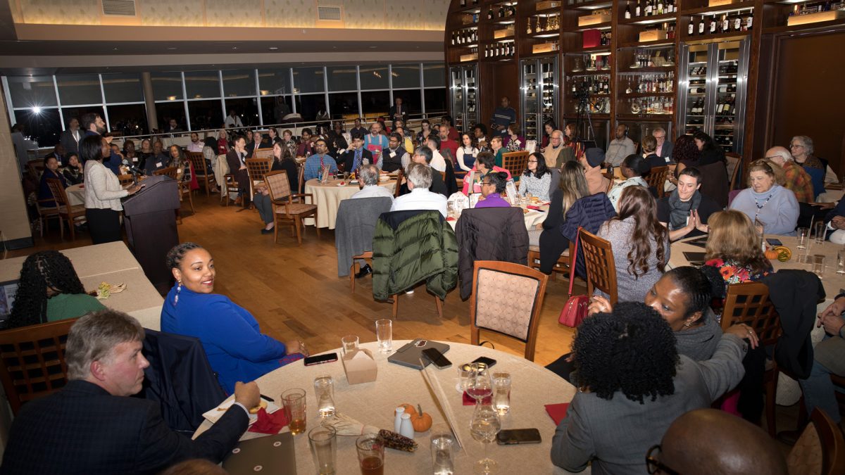 More than a dozen students, staff and faculty were honored for their work that supports the achievement of institutional diversity goals. Mel Evans/Rutgers University