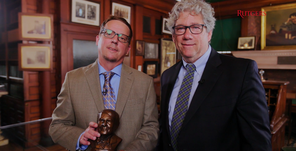 Andy Wyendant and Jim Simon with their 2023 Edison Patent Award.
