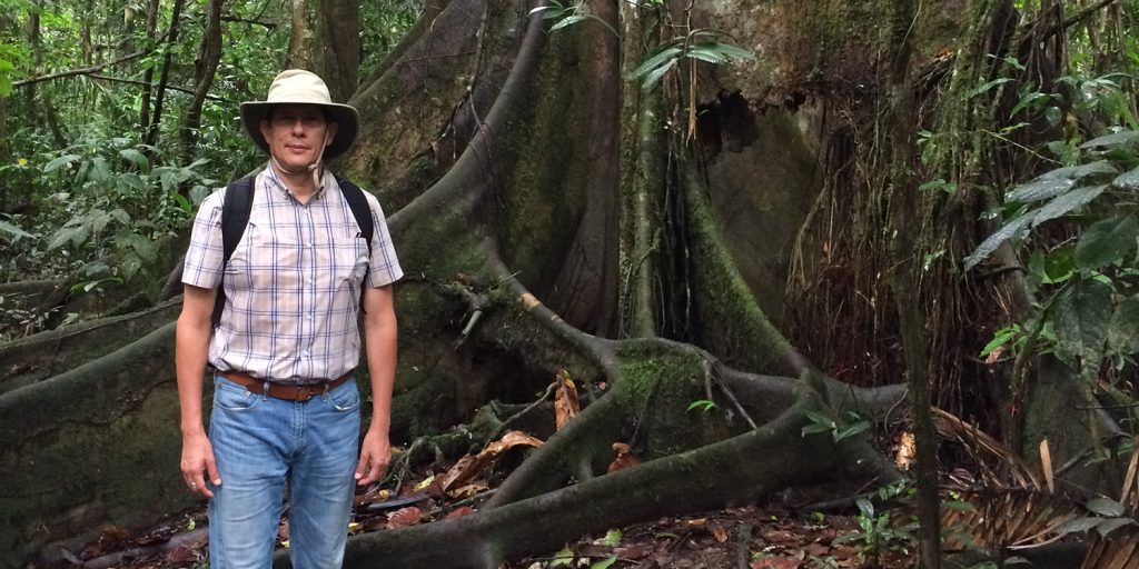 Rutgers professor Jorge Marcone in the Amazon