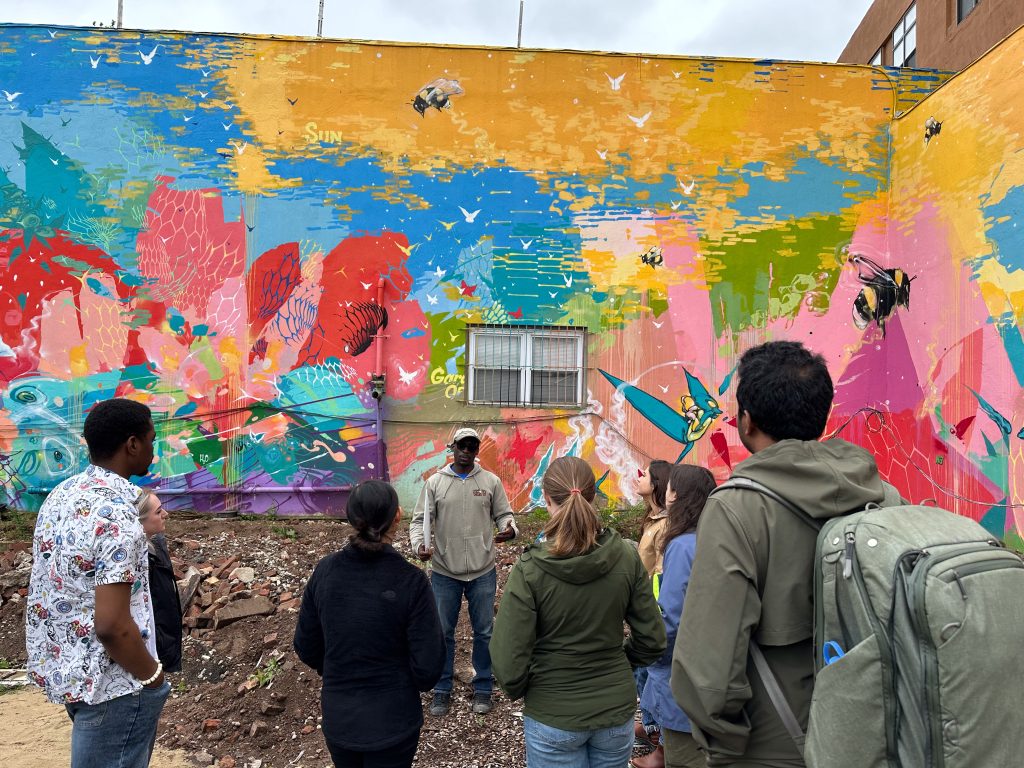 Scholars with Garden of Hope’s Tobias Fox in Newark, New Jersey. 