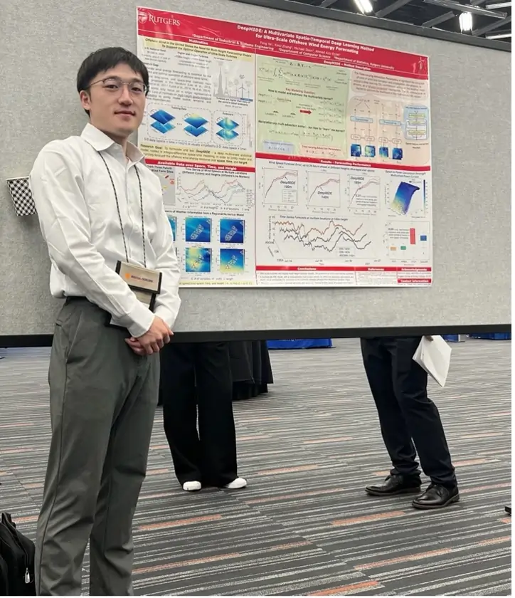 Feng Ye attending the Institute of Industrial and Systems Engineers (IISE) annual conference and won IISE Quality Control and Reliability Engineering (QCRE) Best Student Poster Competition.