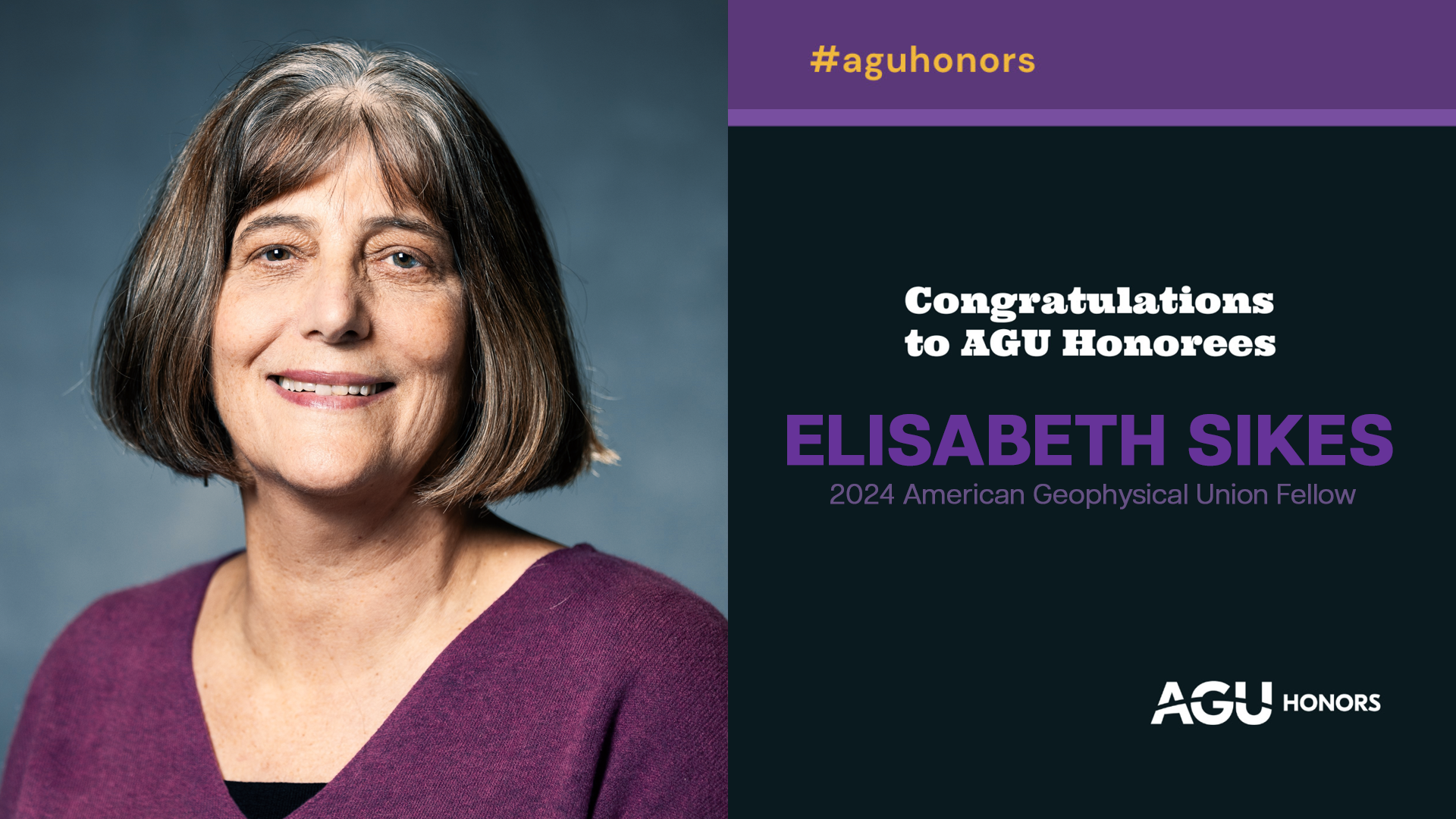 Featured image for “Distinguished Professor Elisabeth Sikes Elected an AGU Fellow”