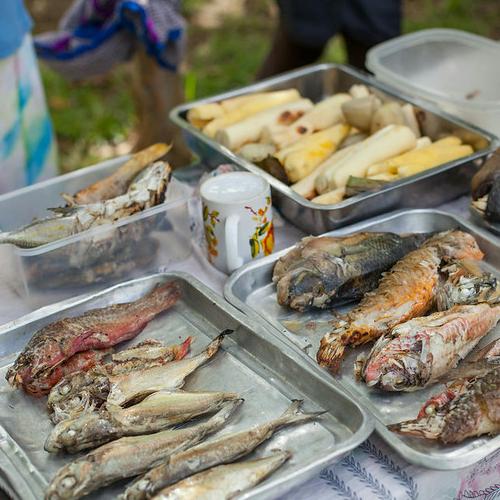 Reef fish and Cassava Meal