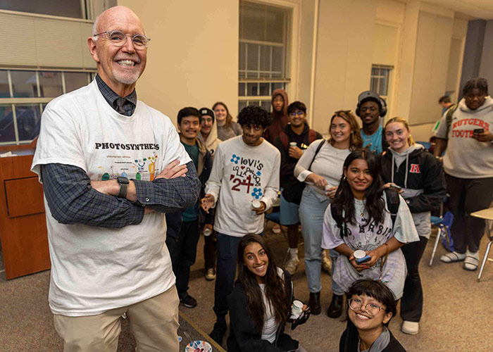 Students taking "Plants and People" say that Mark Robson positively broadens their view of science.