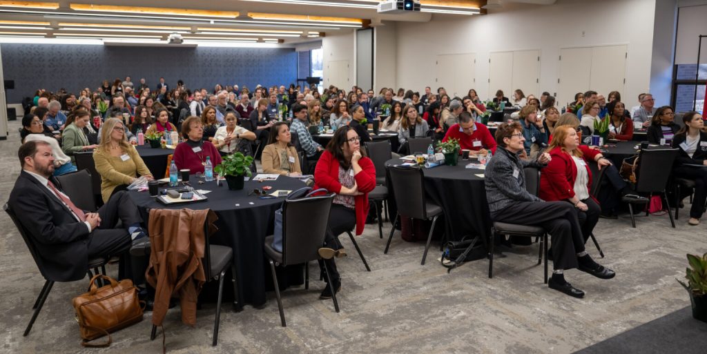 Attendees listen attentively at the 2025 RCE Annual Conference. Credit: Chris Gutierrez, OPOC.