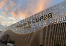 Entrance to the recent COP29 climate negotiations  venue in Baku, Azerbaijan.