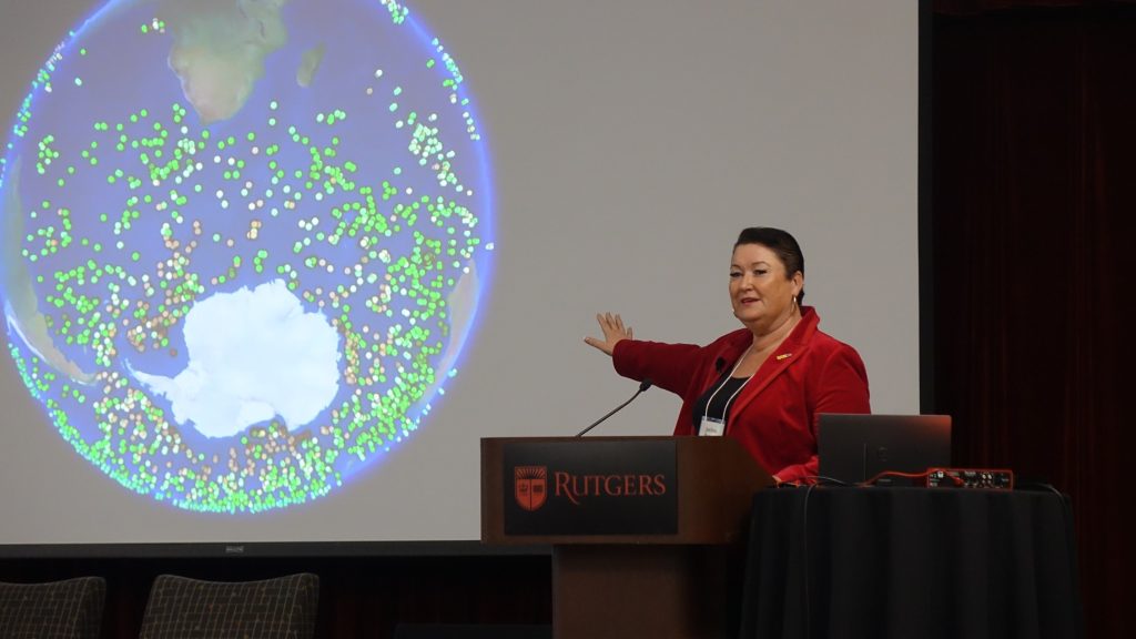 Joellen Russell discussing the global deployment of Argo floats monitoring the ocean.