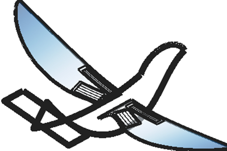 Drawn diagram of bird-like drone prototype
