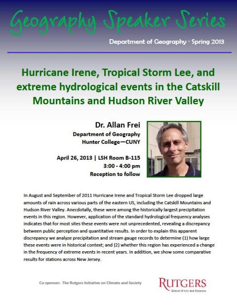 2012-2013 Climate and Society Seminar Series