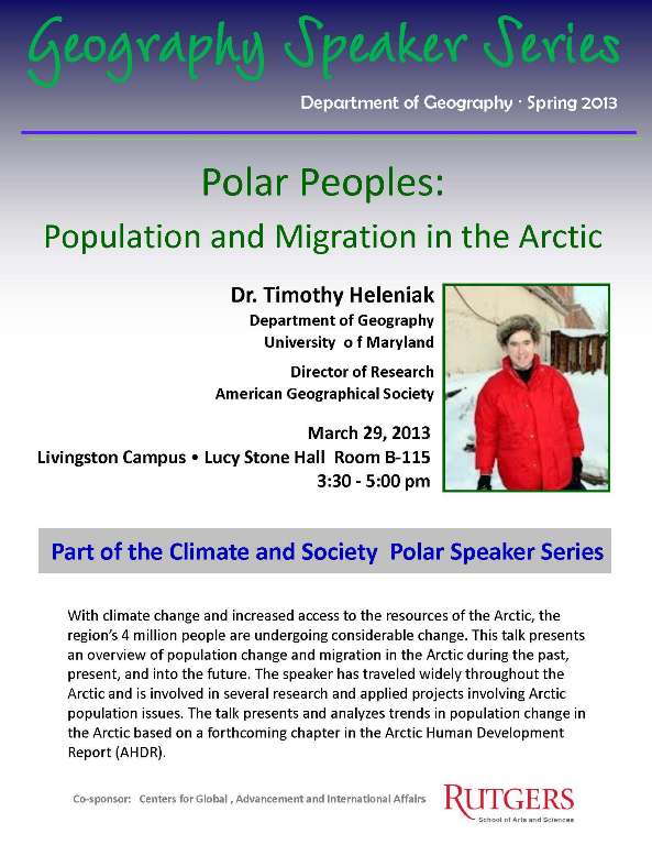 2012-2013 Climate and Society Seminar Series