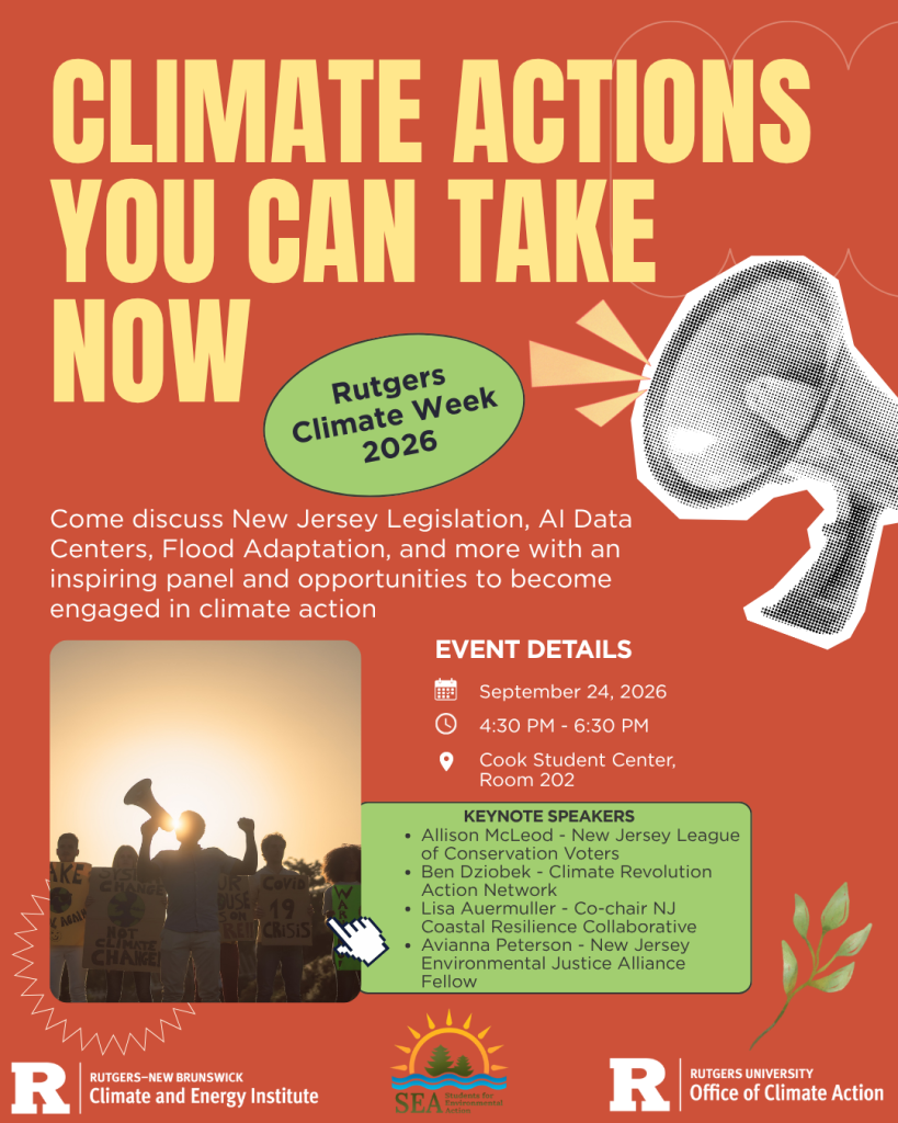 Climate Actions flyer. Relevant info repeated in text below.