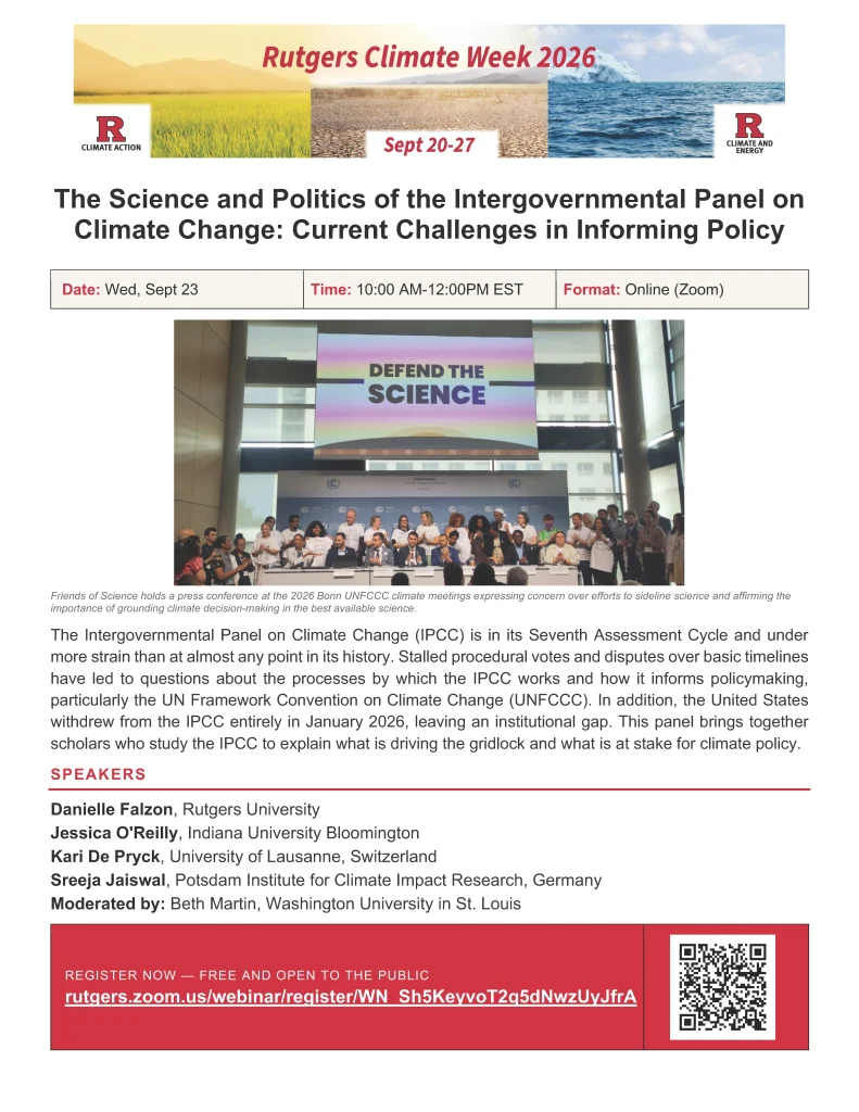 IPCC Panel flyer. Relevant info repeated in text.