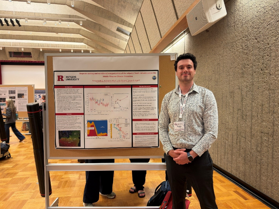 Me at my poster during the Monday Morning poster session. This poster session focused on mainly on paleoceanography during the Neogene.