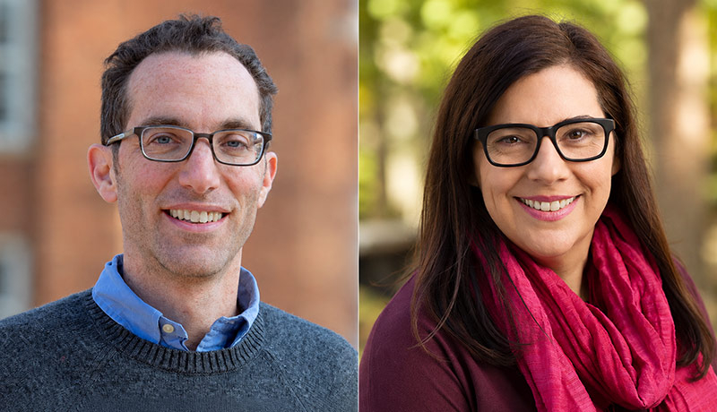 Headshots of Robert Kopp and Pamela McElwee side by side.